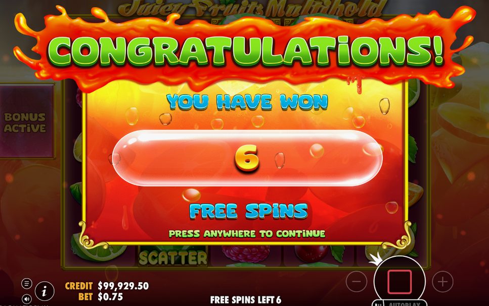 Free Spins mit zusätzlicher Matrix nach einer Freischaltung